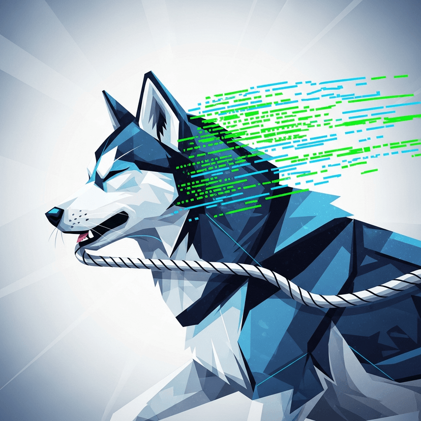 AI generated image for husky as precommit hook 